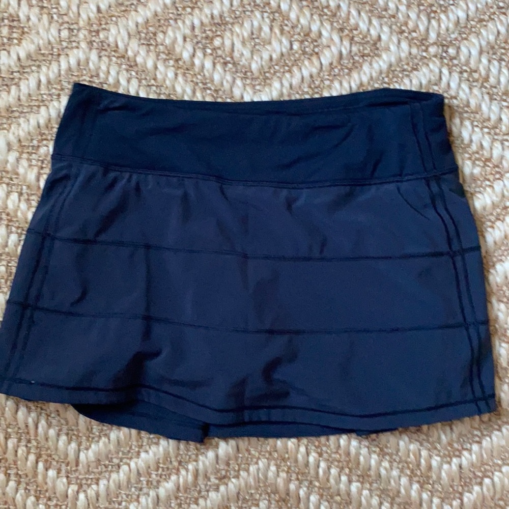 Lululemon pace rival skirt black size 6